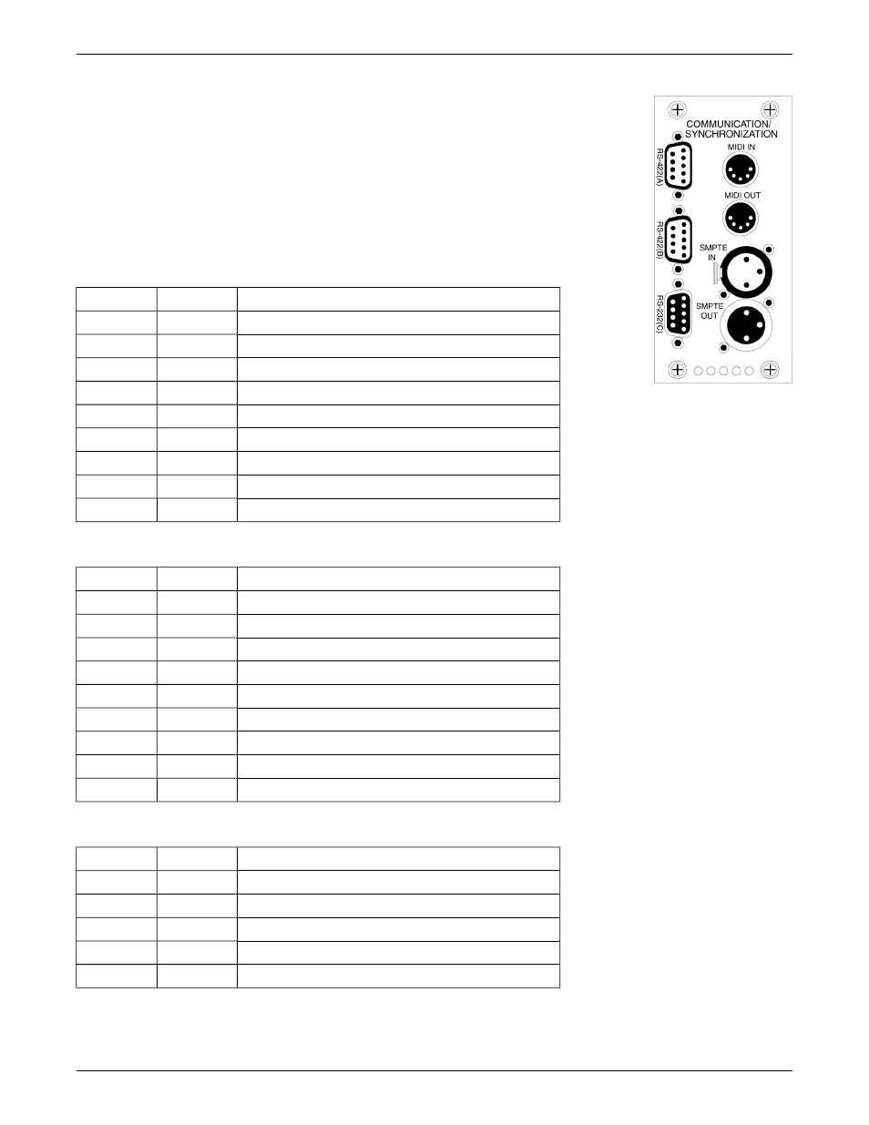 Lx-cos comm/sync, Ports, Pin-outs | Meyer Sound Matrix3 LX-300 User Manual | Page 40 / 48