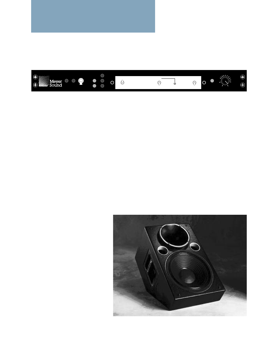 The m-1a control electronics unit | Meyer Sound UM-1 User Manual | Page 3 / 4