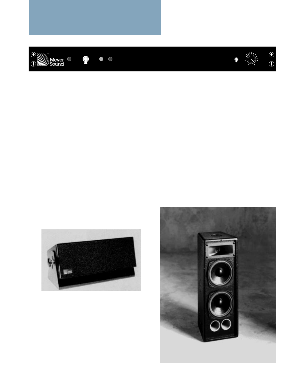 The p-1a control electronics unit | Meyer Sound UPM-1 User Manual | Page 3 / 4