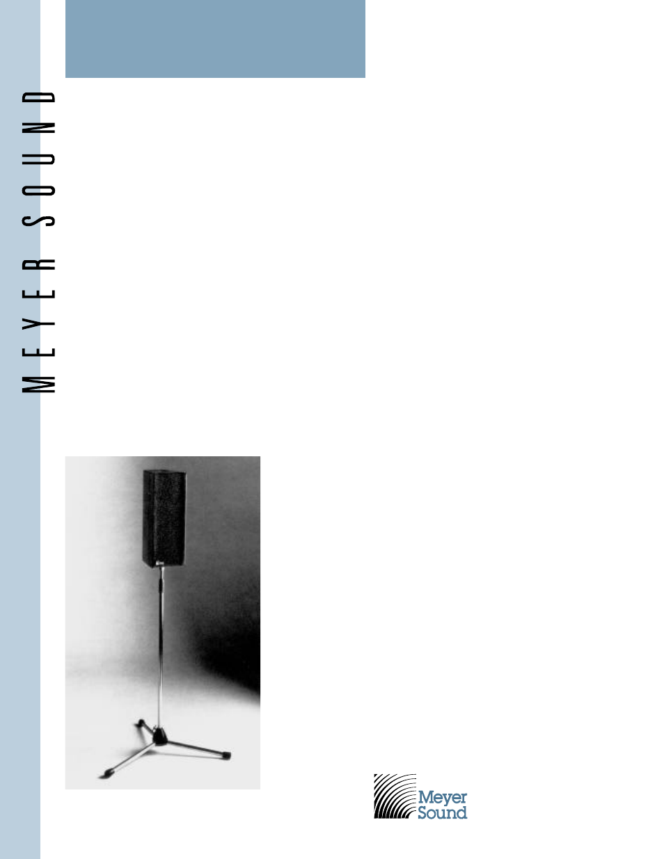 Sound engineering for the art and science of sound | Meyer Sound UPM-1 User Manual | Page 4 / 4