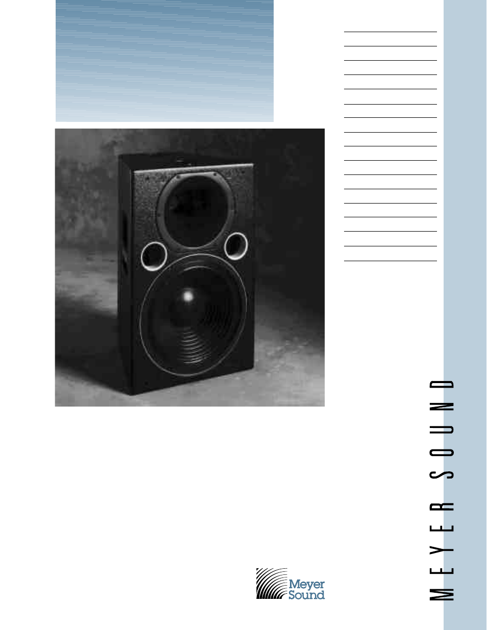 Meyer Sound UPA-2C User Manual | 4 pages