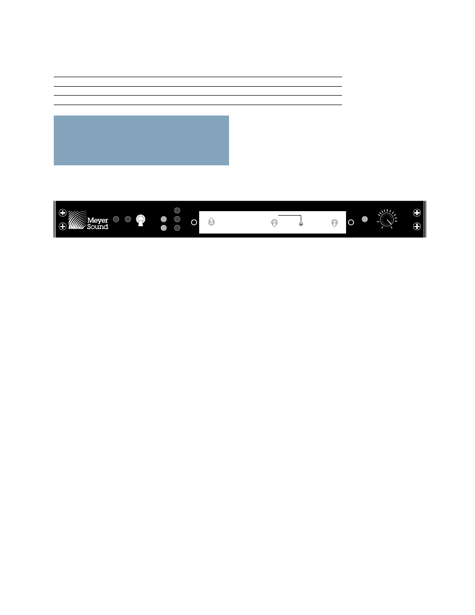 M-1a control electronics unit | Meyer Sound UPA-2C User Manual | Page 3 / 4