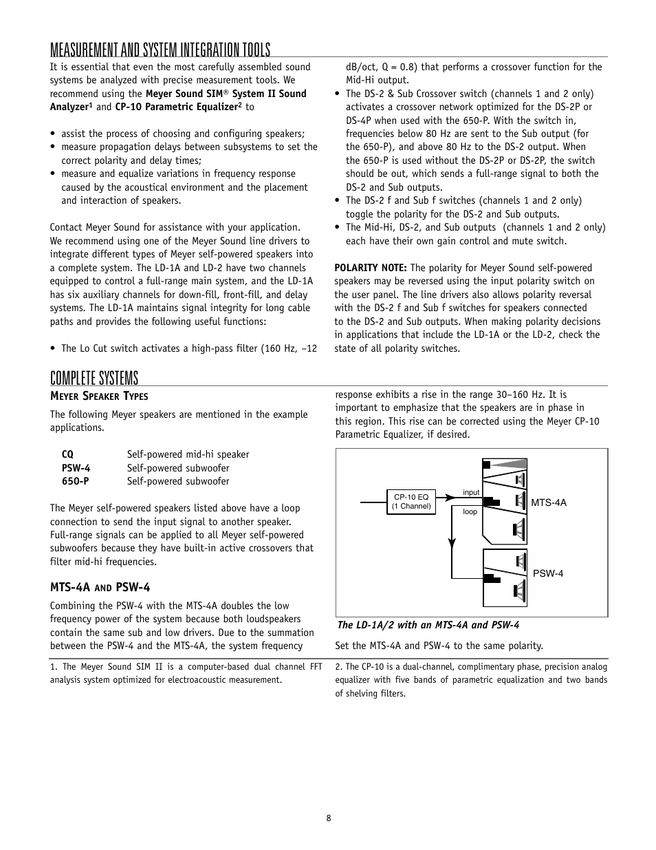 Meyer Sound MTS-4A User Manual | Page 8 / 14