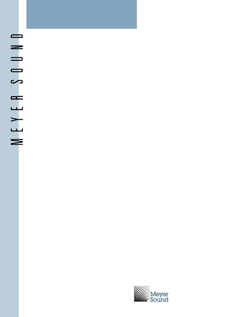 Architectural and engineering specifications, Upa-1c/m-1a, Sound engineering for the art and science of sound | Meyer Sound UPA-1C User Manual | Page 4 / 4