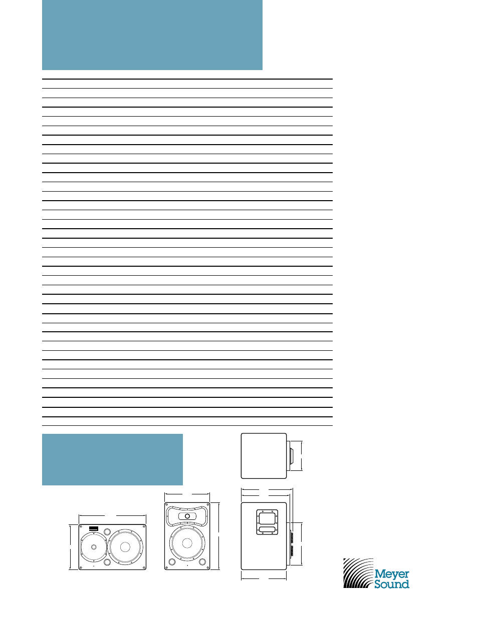 Hd-2 specifications, Physical dimensions, Sound engineering for the art and science of sound | Meyer Sound HD-2 User Manual | Page 2 / 2