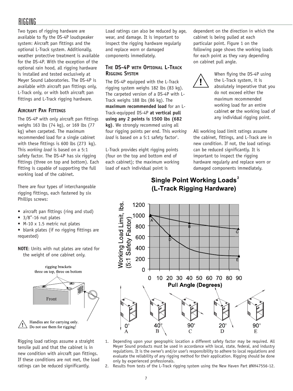 Rigging | Meyer Sound DS-4P User Manual | Page 7 / 12