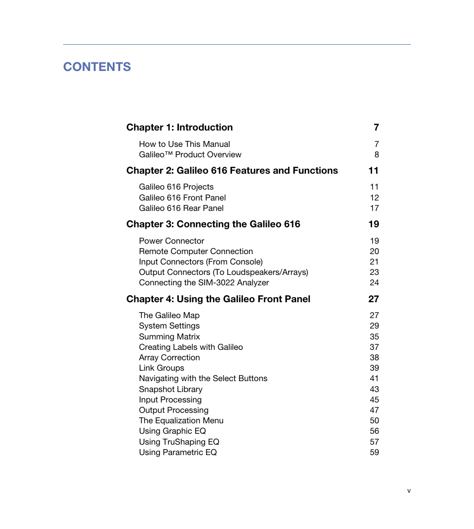 Meyer Sound 616 User Manual | Page 5 / 68