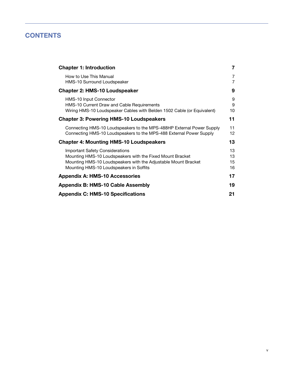 Meyer Sound HMS-10TM User Manual | Page 5 / 28