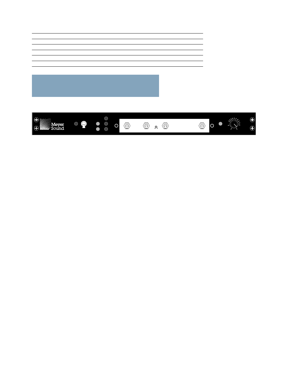 M-3a control electronics unit | Meyer Sound Reinforcement Loudspeaker MSL-3A User Manual | Page 3 / 4