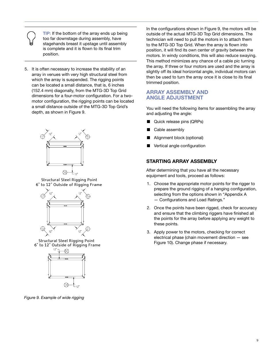Array assembly and angle adjustment | Meyer Sound M3D-SUB User Manual | Page 17 / 48