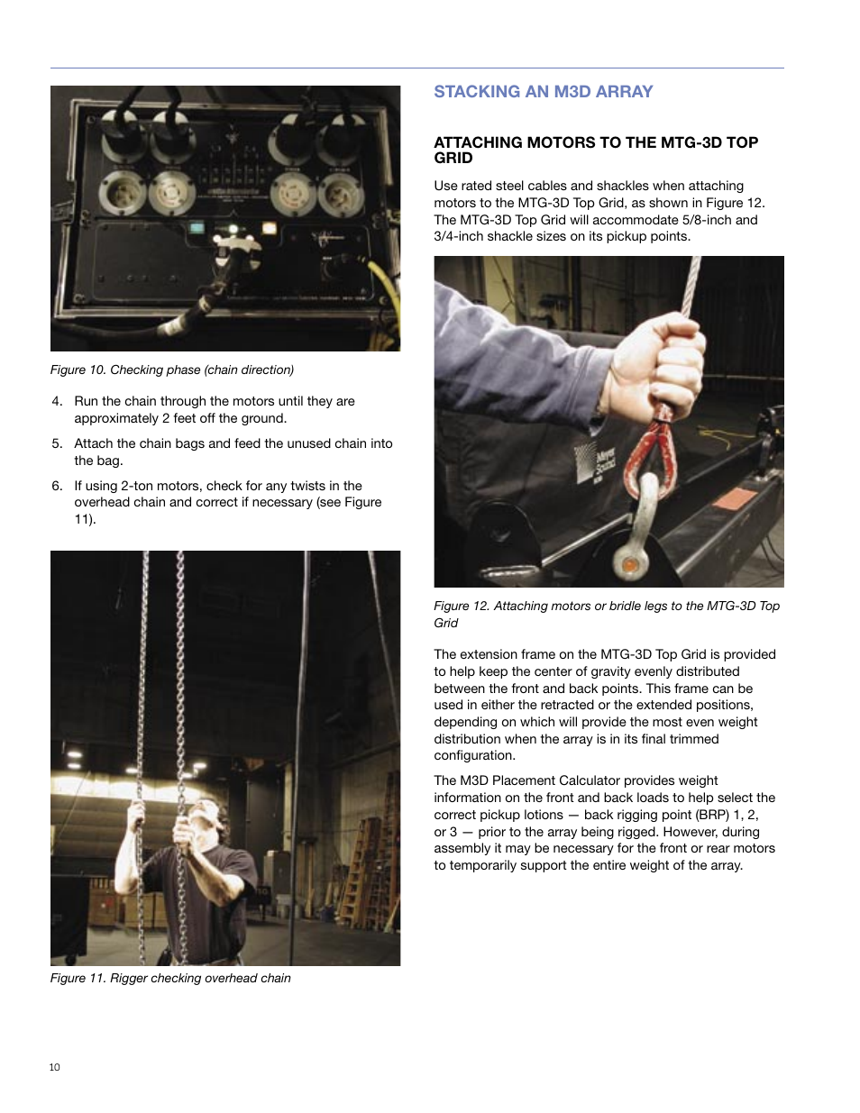 Stacking an m3d array | Meyer Sound M3D-SUB User Manual | Page 18 / 48