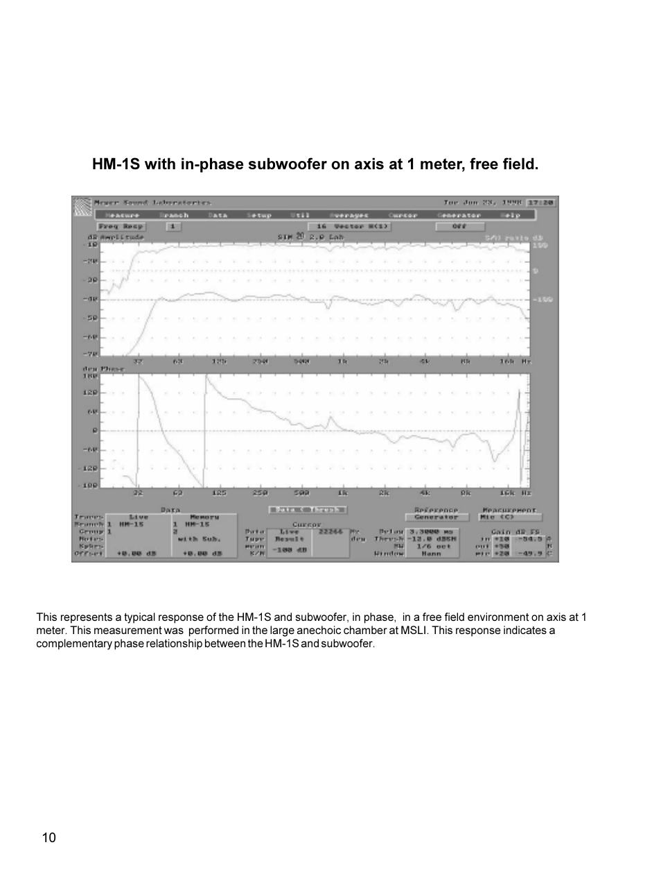 Meyer Sound Self-Powered Studio Monitor HM-1S User Manual | Page 10 / 18