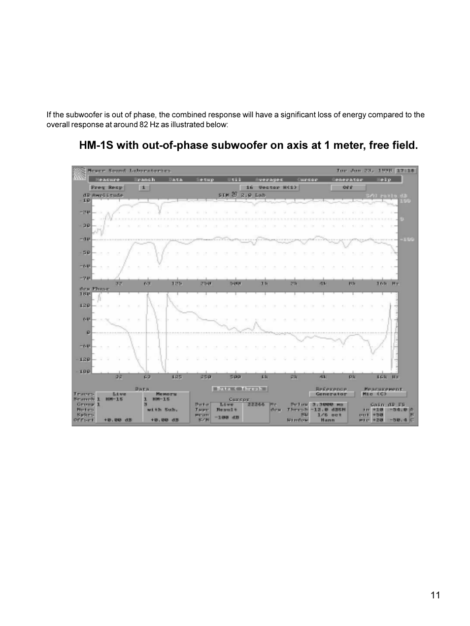 Meyer Sound Self-Powered Studio Monitor HM-1S User Manual | Page 11 / 18