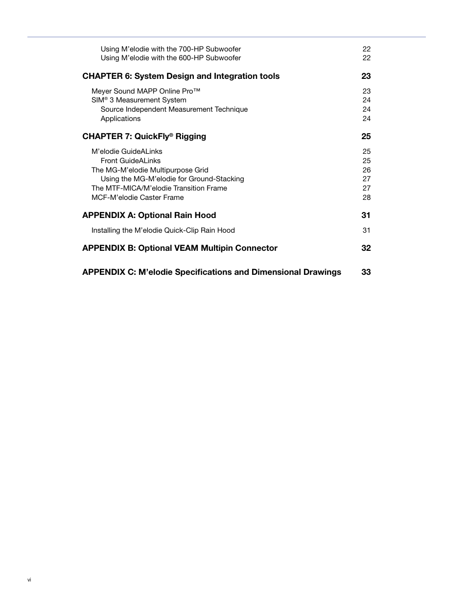 Meyer Sound UltraCompact High-Power Curvilinear Array Loudspeaker M'elodie User Manual | Page 6 / 44
