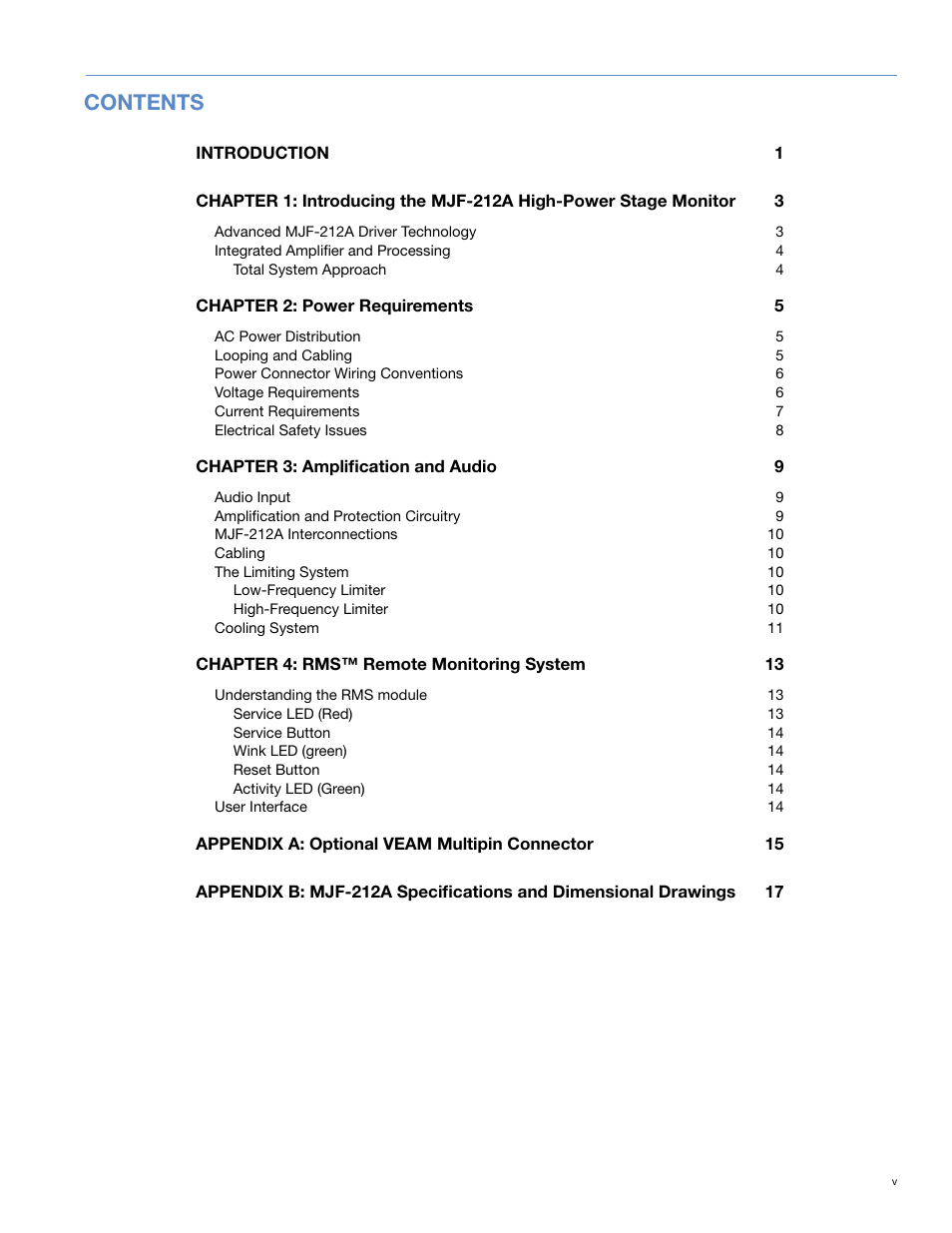 Meyer Sound MJF-212ATM User Manual | Page 5 / 28