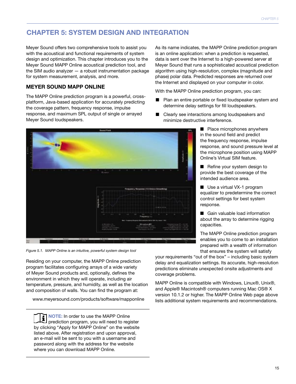 Chapter 5: system design and integration, Meyer sound mapp online | Meyer Sound M1D User Manual | Page 21 / 32