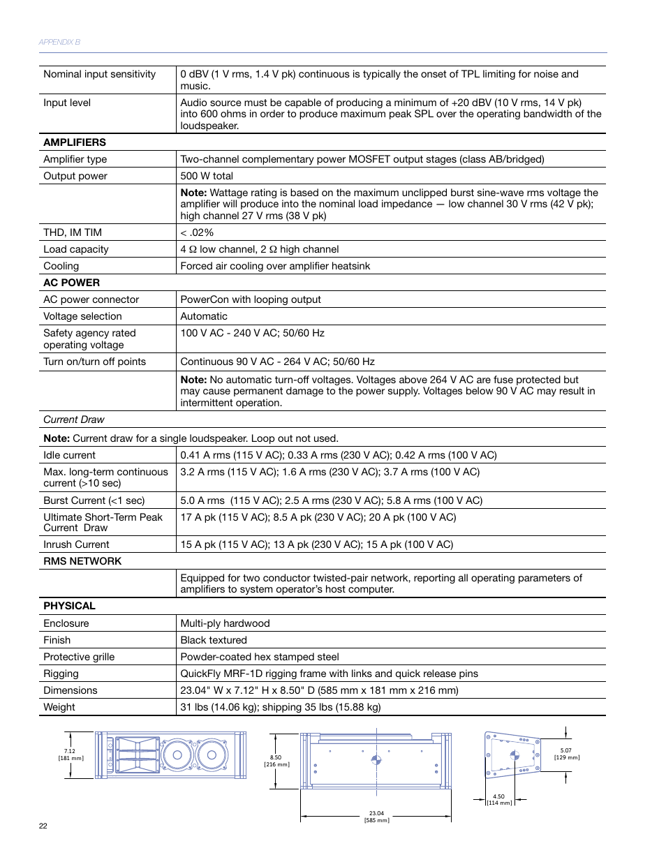 Meyer Sound M1D User Manual | Page 28 / 32