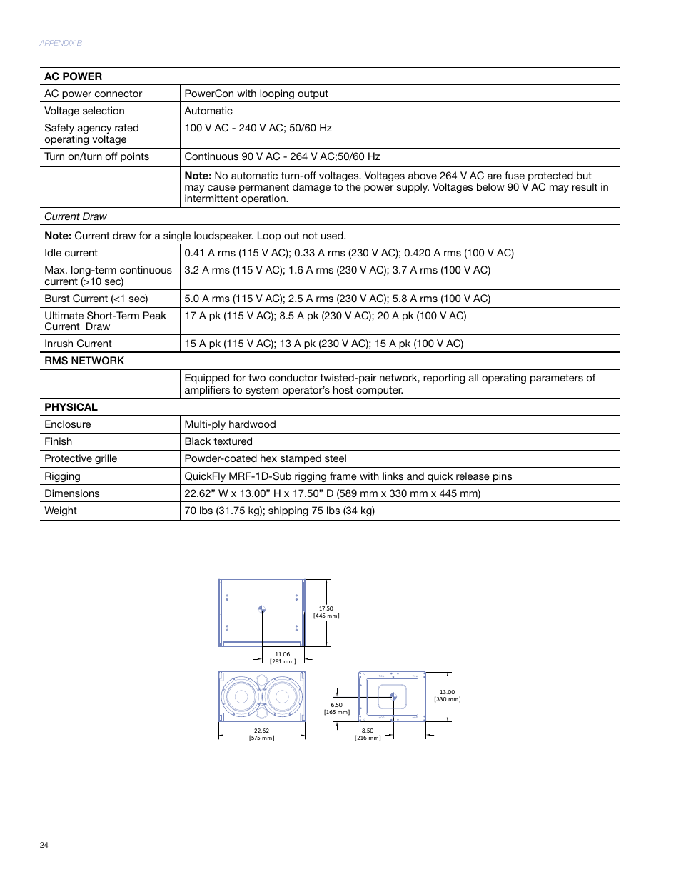 Meyer Sound M1D User Manual | Page 30 / 32