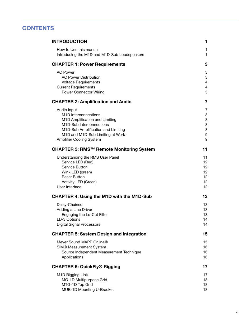 Meyer Sound M1D User Manual | Page 5 / 32