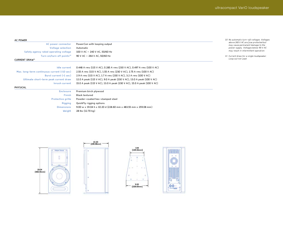 Meyer Sound UPJunior User Manual | Page 11 / 12