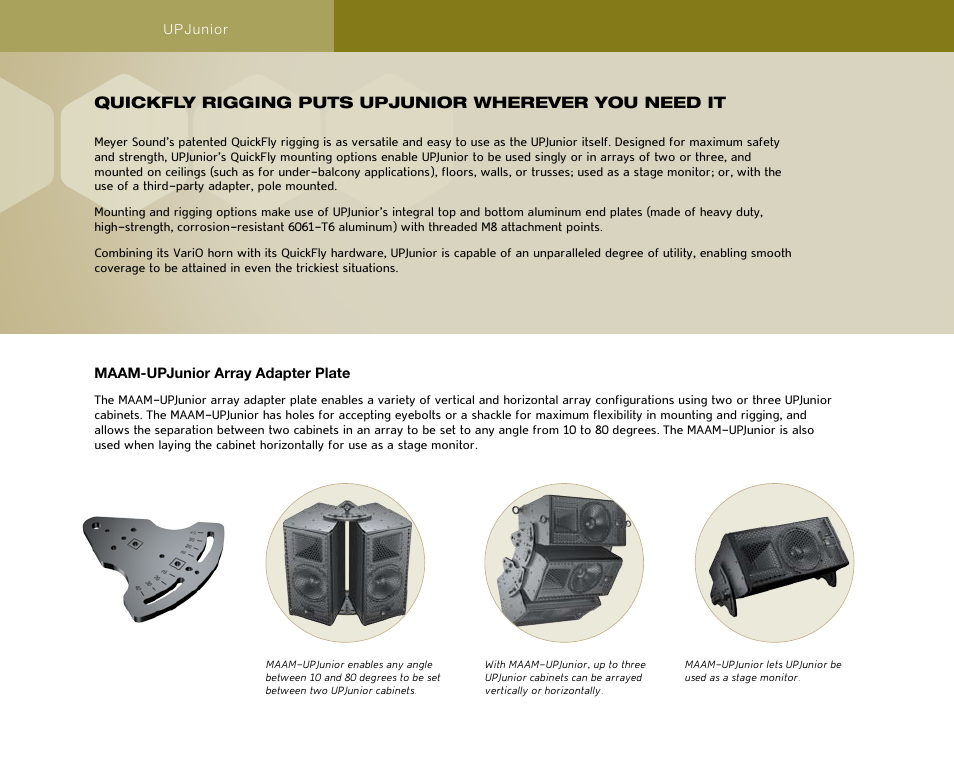 Meyer Sound UPJunior User Manual | Page 6 / 12