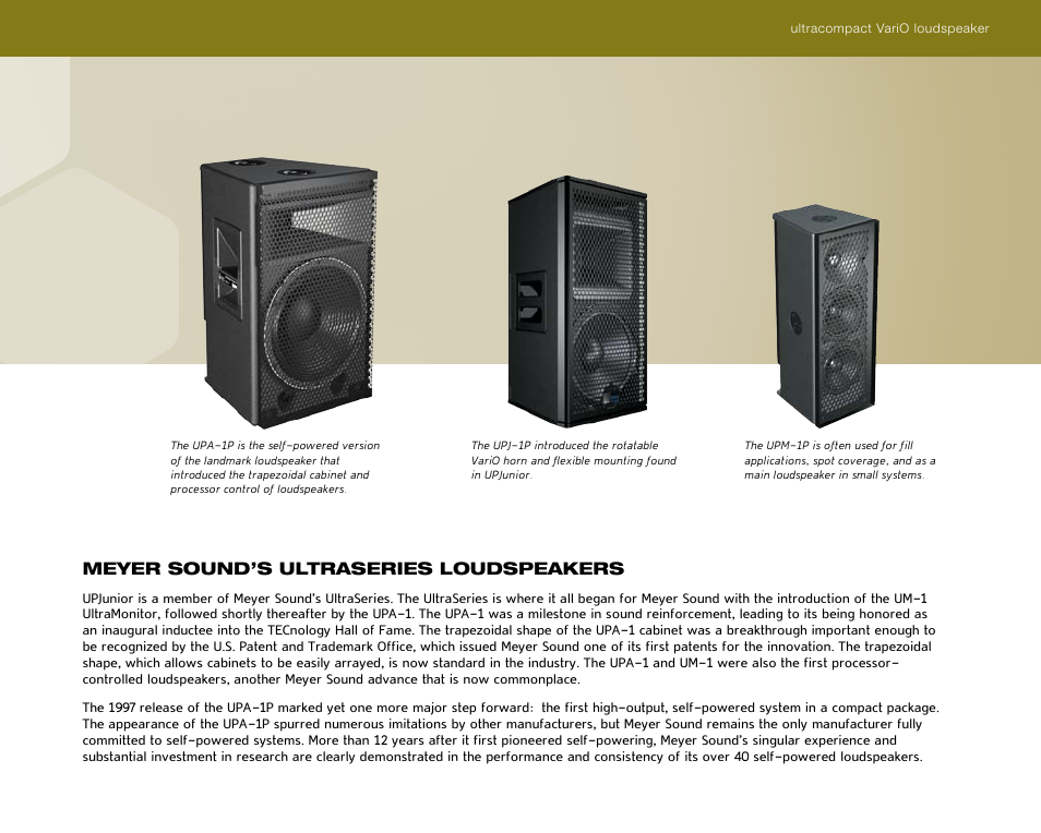 Meyer Sound UPJunior User Manual | Page 9 / 12