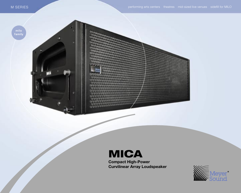 Meyer Sound M SERIES User Manual | 12 pages