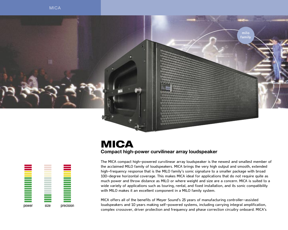 Mica | Meyer Sound M SERIES User Manual | Page 2 / 12