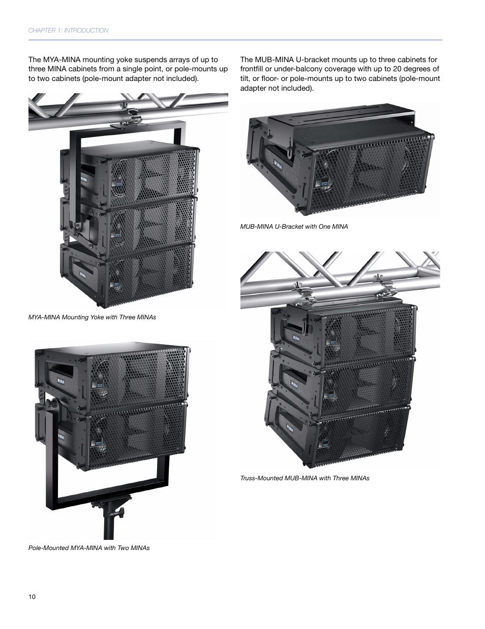 Meyer Sound Mina Compact User Manual | Page 10 / 52