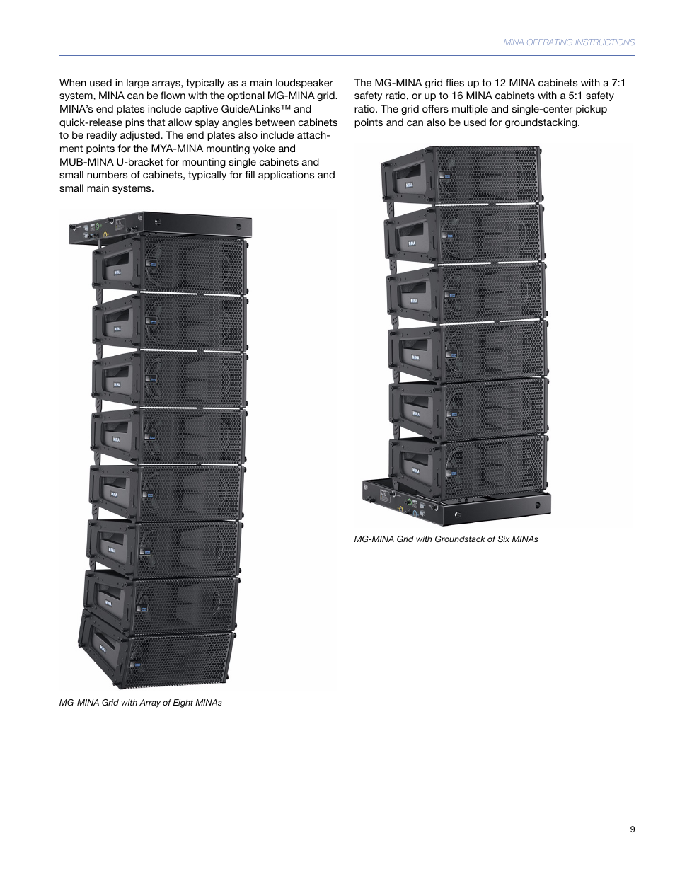 Meyer Sound Mina Compact User Manual | Page 9 / 52