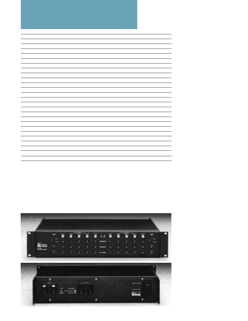 Back1pg. next pg. home print quit, Cp-10s specifications | Meyer Sound CP-10S User Manual | Page 2 / 2