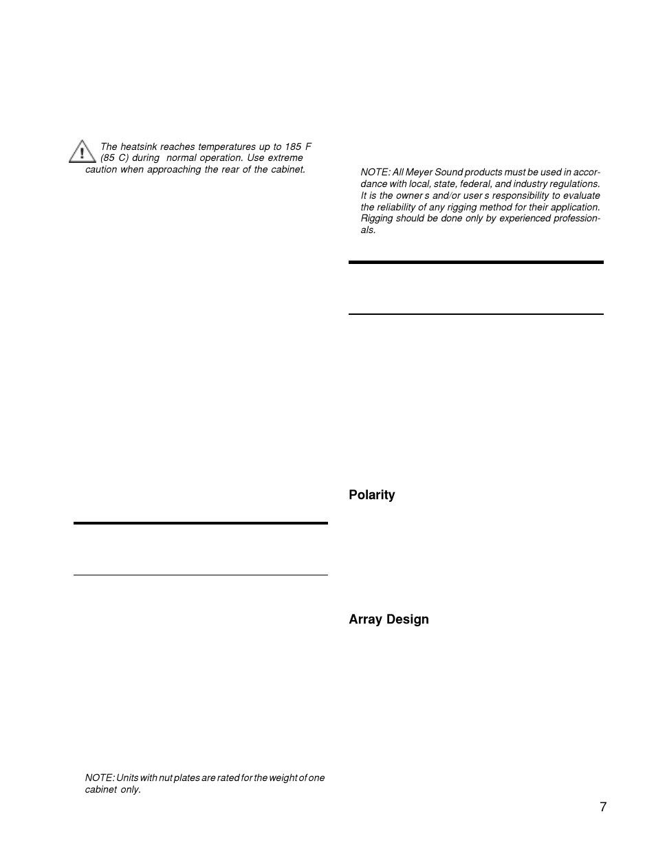 Rigging, Full-range systems, Fan assembly kit | Power supply fan, Introductory concepts | Meyer Sound UPA-1P User Manual | Page 7 / 16