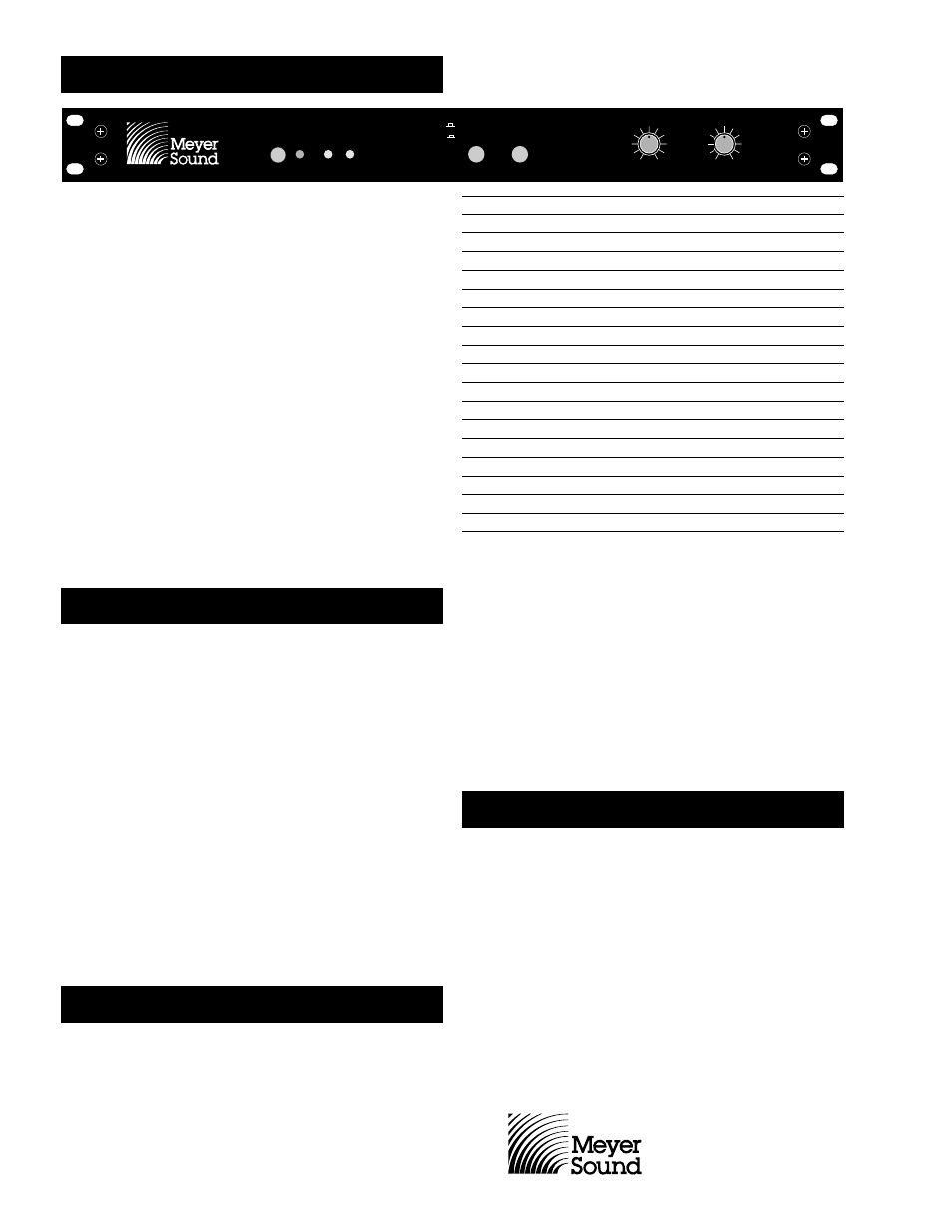 W x 10, H x 7 | Meyer Sound Control Electronics Unit MPS-3 User Manual | Page 2 / 2