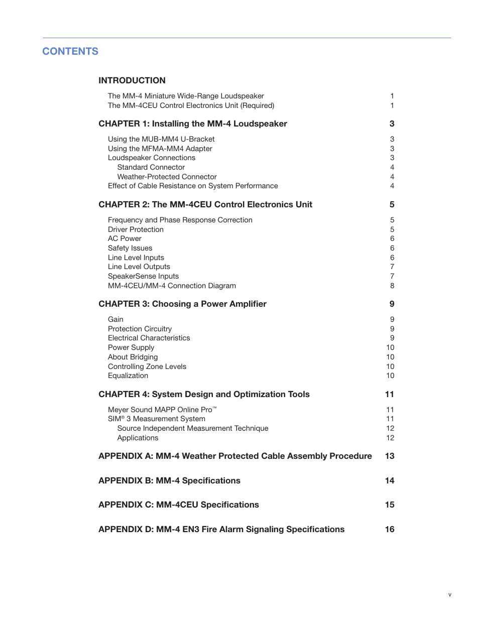Meyer Sound MM-4CEU User Manual | Page 5 / 24