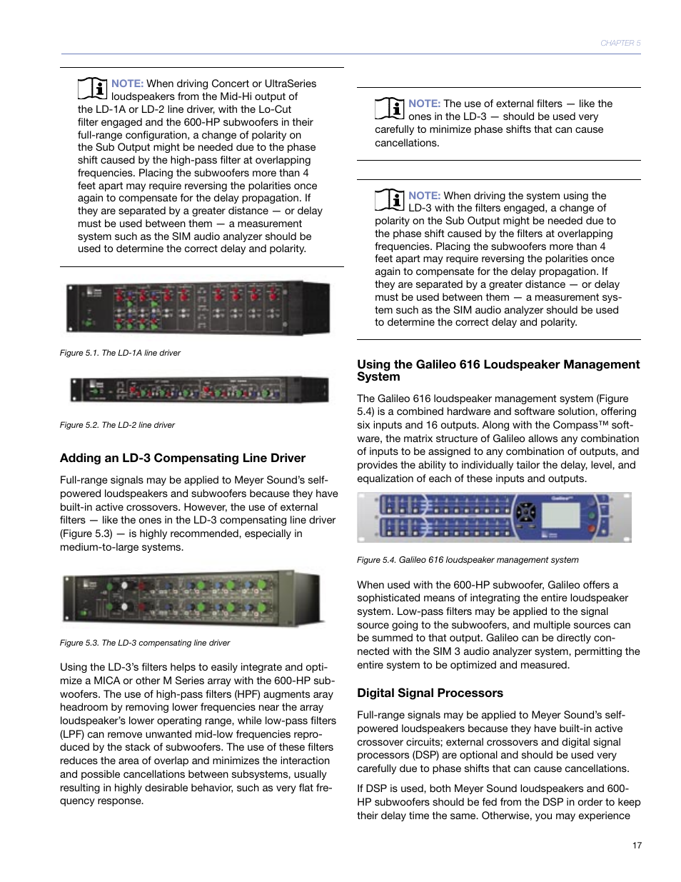 Adding an ld-3 compensating line driver, Digital signal processors | Meyer Sound 600-HP User Manual | Page 23 / 40