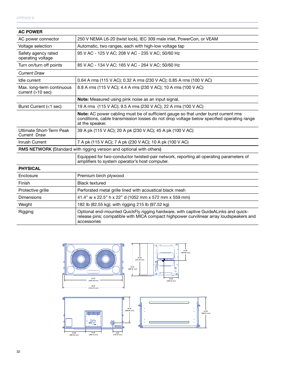 Meyer Sound 600-HP User Manual | Page 38 / 40