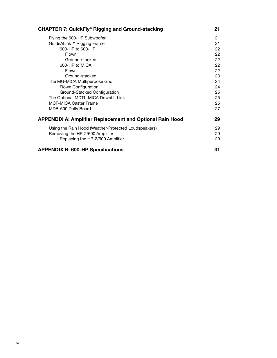 Meyer Sound 600-HP User Manual | Page 6 / 40