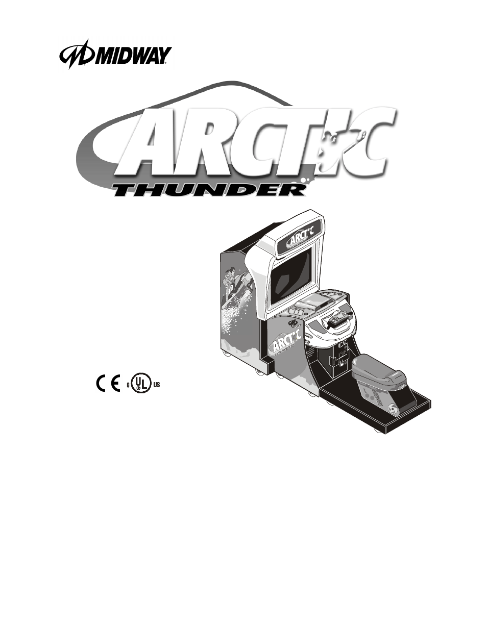 Midway 27" Dedicated Video Game Arctic Thunder User Manual | 6 pages