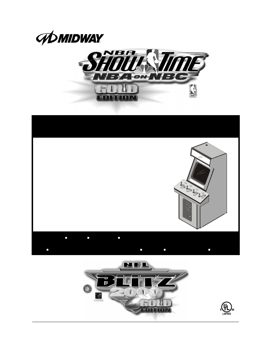 Midway 4-Player 25" Dedicated Video Game User Manual | 140 pages