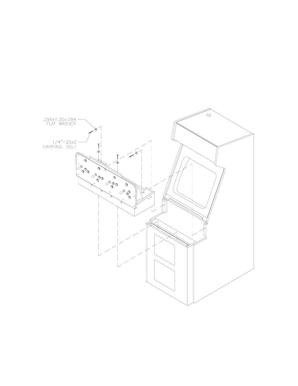 Player panel housing installation | Midway 4-Player 25" Dedicated Video Game User Manual | Page 123 / 140