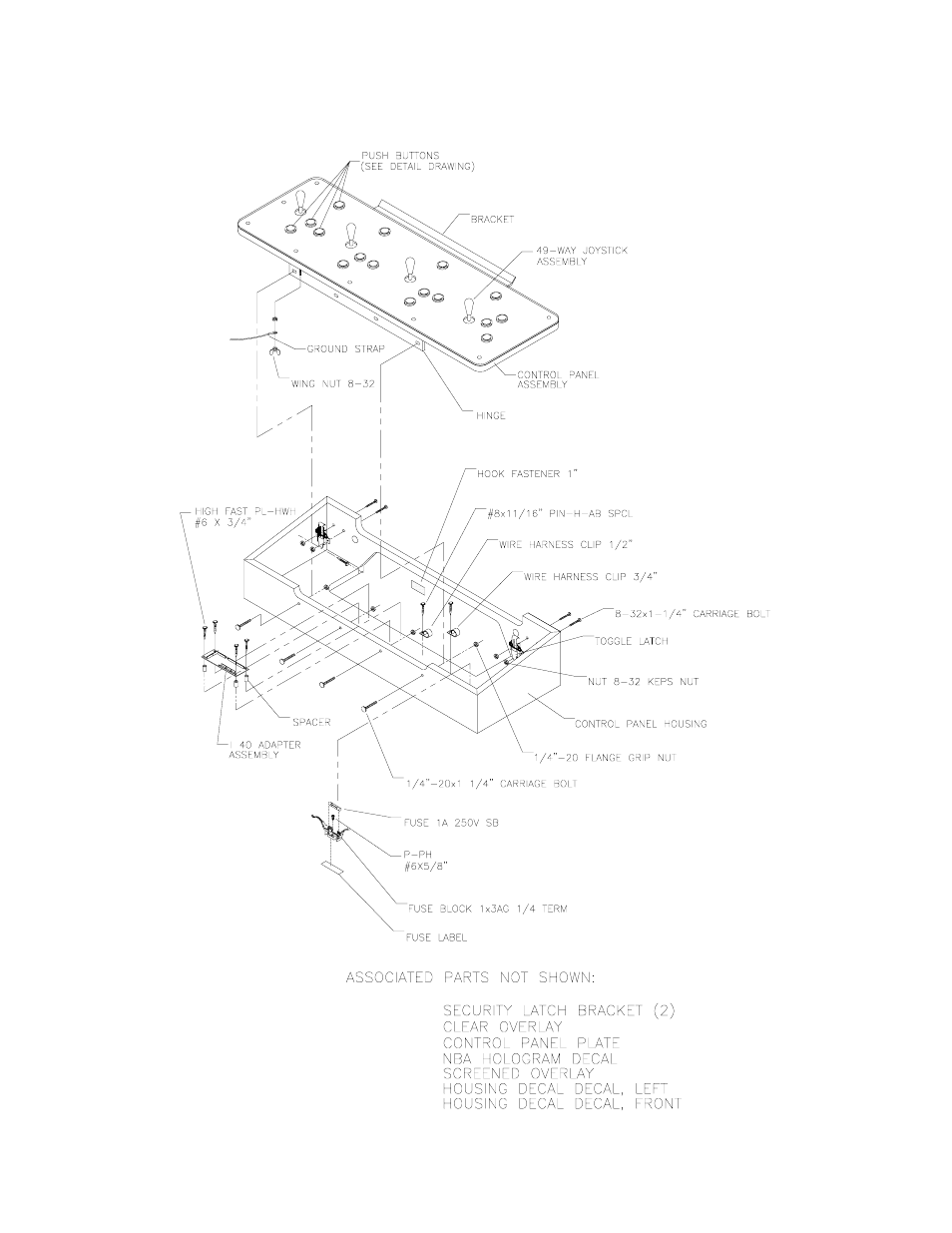 Midway 4-Player 25" Dedicated Video Game User Manual | Page 124 / 140