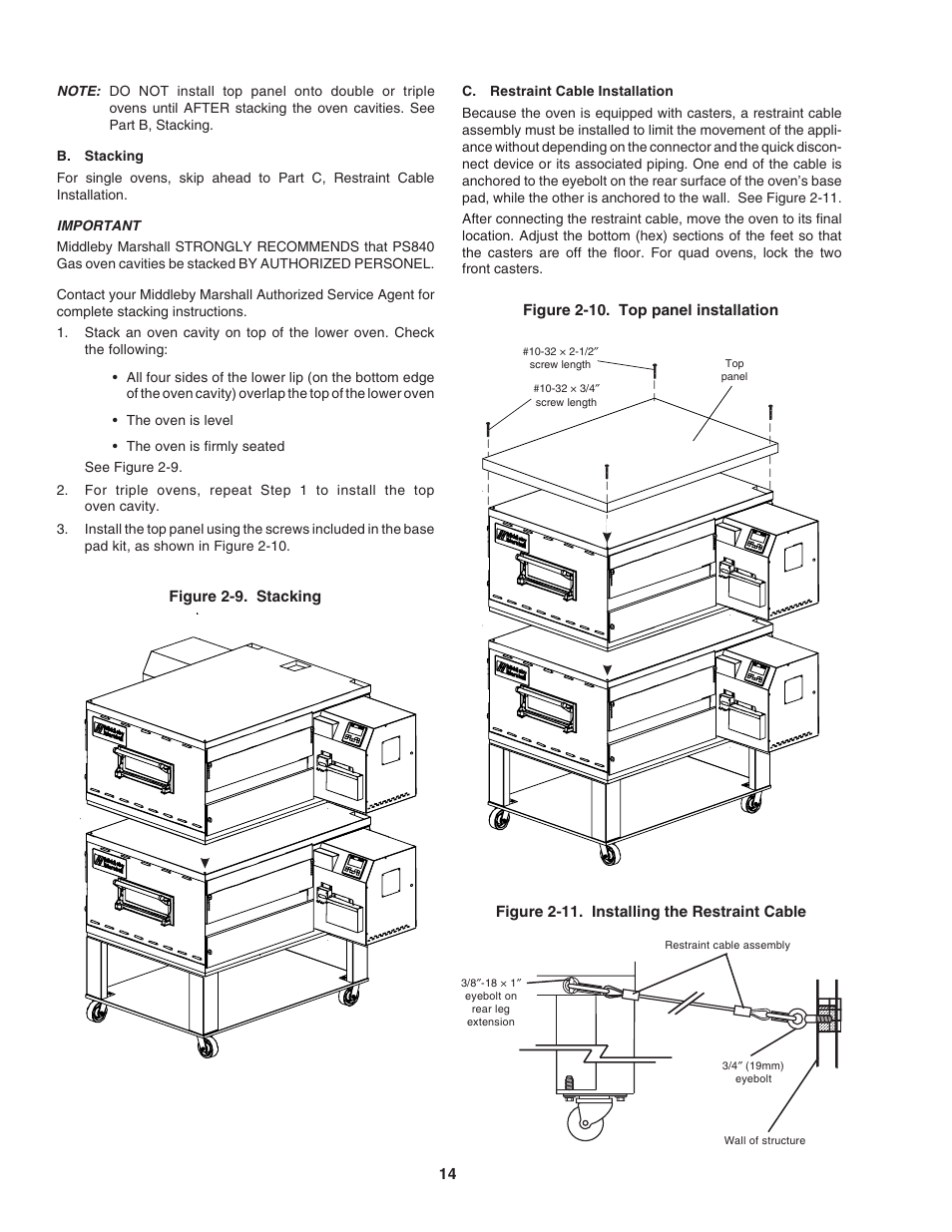Middleby Marshall Gas Ovens PS840 Series User Manual | Page 18 / 36