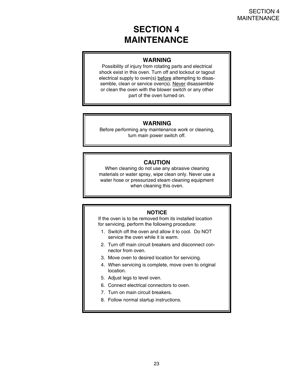 Middleby Marshall PS528-Series OVENS PS528 (Double) User Manual | Page 27 / 60