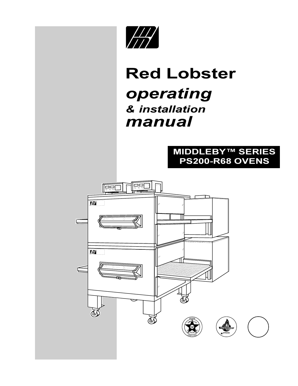 Middleby Marshall RED LOBSTER PS200-R68 User Manual | 88 pages
