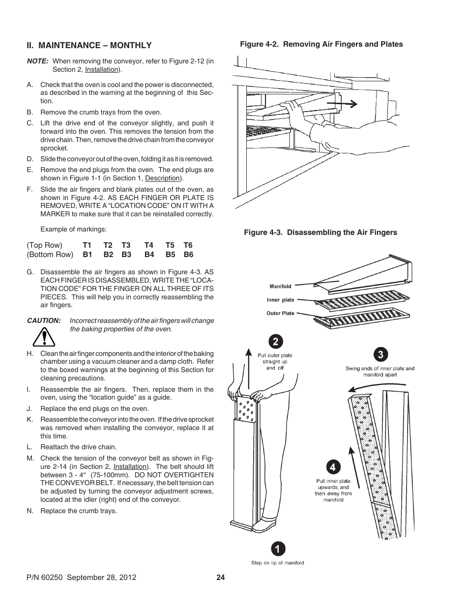 Middleby Marshall PS740 Series Gas Ovens P/N 60250 User Manual | Page 28 / 36