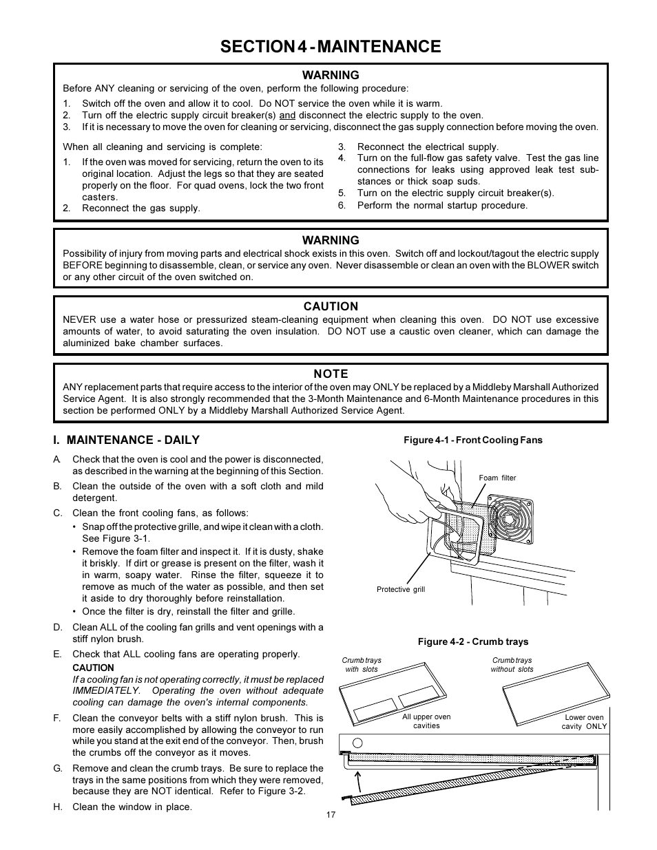 English | Middleby Marshall PS570S User Manual | Page 17 / 22