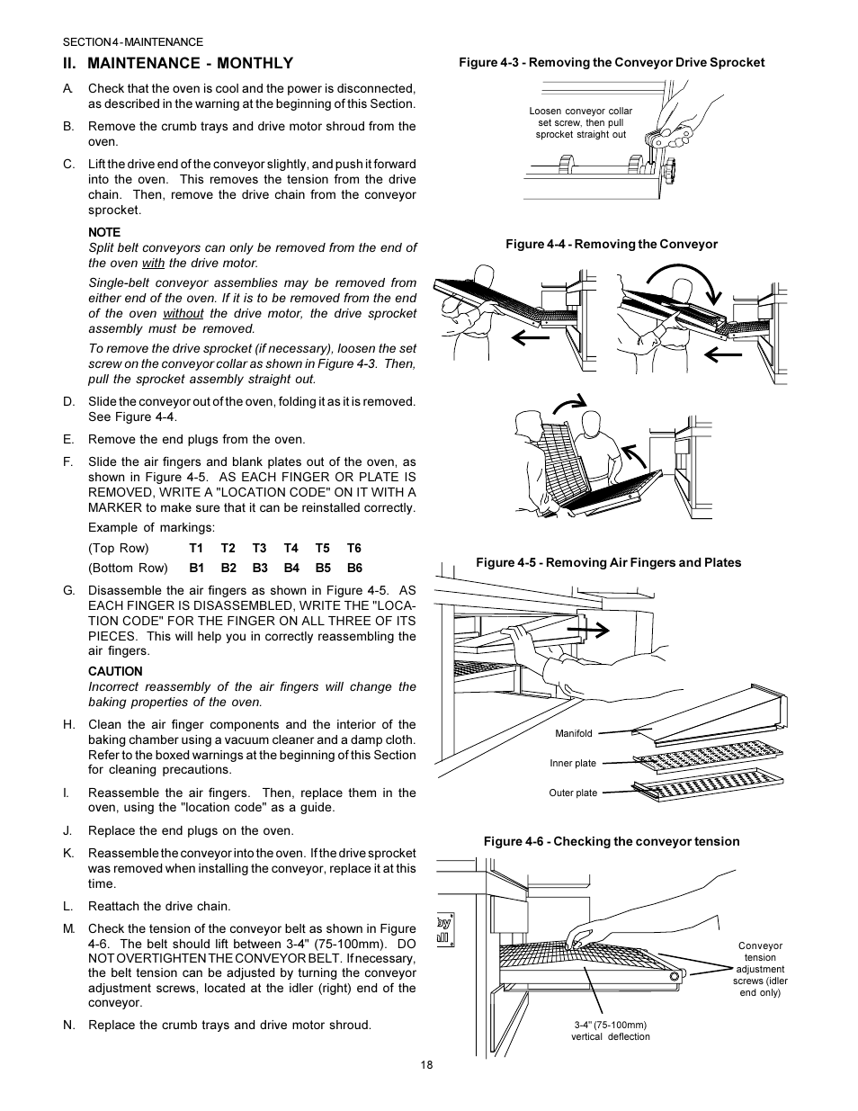 English, Ii. maintenance - monthly | Middleby Marshall PS570S User Manual | Page 18 / 22