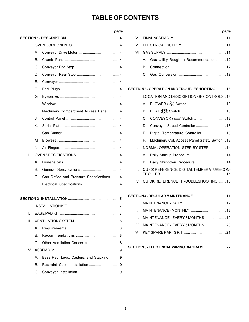 Middleby Marshall PS570S User Manual | Page 3 / 22