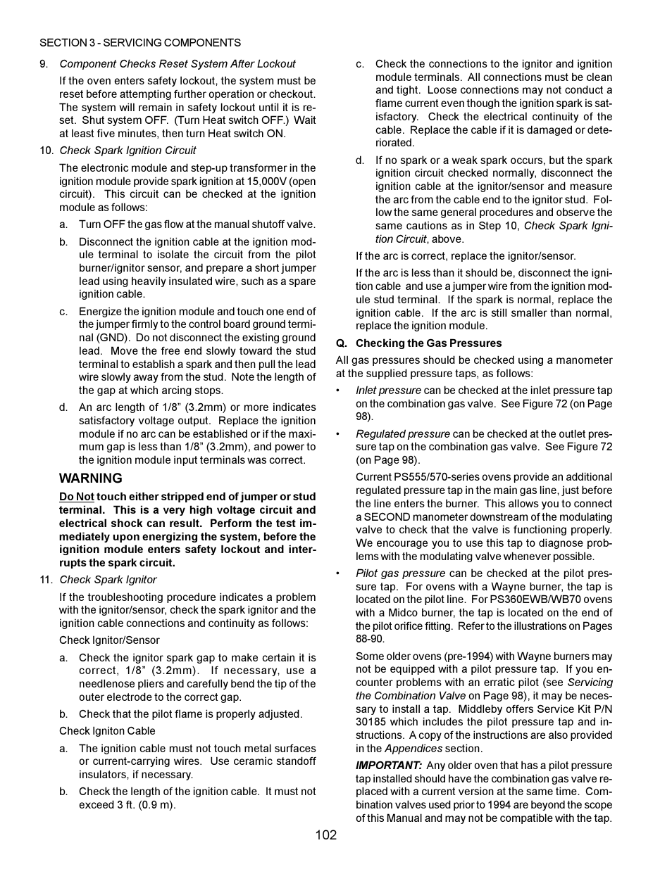 Middleby Marshall PS200 series User Manual | Page 103 / 181