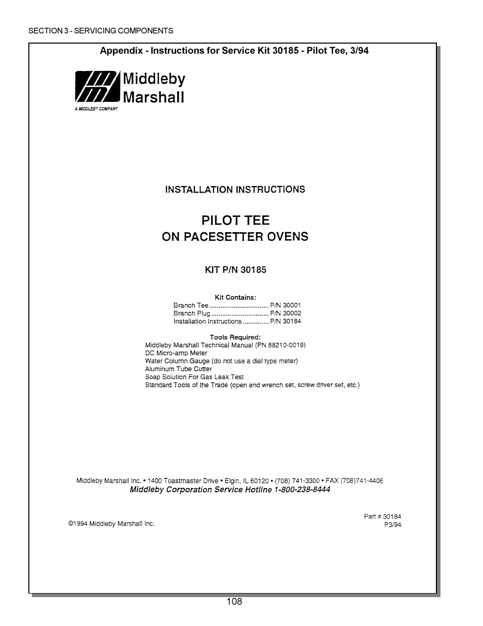 Middleby Marshall PS200 series User Manual | Page 109 / 181